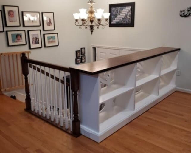 Remodeled kitchen with open shelving